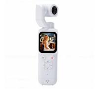 Bewinner 4K Handheld Action Camera 75MP 330° Smart Face Tracking Sports Camera with 1.72" Touch Screen for Vlogging, Diving, Hiking, White (White)