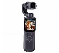 Bewinner 4K Handheld Action Camera 75MP 330° Smart Face Tracking Sports Camera with 1.72" Touch Screen for Vlogging, Diving, Hiking, White (Gray)