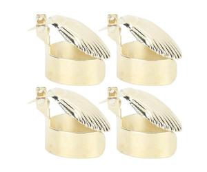 Bewinner 4Pcs Candle Snuffer, Automatic Candle Extinguisher, Automatic Candle Wick Snuffer Stopper, Candle Safety Guard Wick Flame Snuffer for Putting Out Candle Flame Safely (Gold)