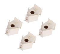 Bewinner 4Pcs Hanging Wood Bird House for Outdoor Garden Decoration, Innovative Platane Bird Nests Cage with Durable Moisture-Resistant Material, Delicate Unique Shape for Courtyard