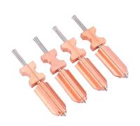 Bewinner 4PCS Hardened Steel Nozzle Fit for 3D Printer, Quick Detachable Hotend Nozzles 0.25mm 0.4mm 0.6mm 0.8mm All Metal High Rate