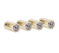 Bewinner 4pcs Universal 3 AA to D Battery Converter Adapter Holder Case, White ABS Plastic, Converts 3 AA Batteries Into 1 D Cell for Electronics & Emergency Use