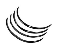 Bewinner 4pcs Universal Car Wheel Eyebrow Protector, 72cm Fender Flare Lip Trim Anti-Scratch Mud Guard, ABS Carbon Fiber Style (Black)