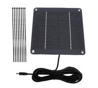 Bewinner 4W Monocrystalline Solar Panel with Type-C Output | Compact & Design for Outdoor Security Cameras, Yard Lights