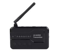 Bewinner 5.3 Audio Adapter, Wireless Audio Transmitter Adapter with, USB AUX OPT COAX Inputs External Antenna, QCC Chip, LE Audio, Battery Alerts, Auto Sleep Mode