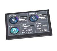 Bewinner 5 Inch Computer Temp Monitor, Dynamic Theme Supported Secondary Screen, ARGB PC Case Sensor Panel, AIDA64 PC CPU RAM HDD Data Monitor