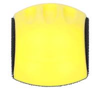 Bewinner 5in Hand Sanding Pad Hook and Loop Fastener, PU Foam Manual Handheld Grinding Block, Ergonomic Polishing Disc for Sandpaper, Soft Flexible Durable, Sanding Tool for Woodworking (5 inches
