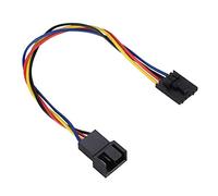 Bewinner1 5Pcs 5Pin to 4Pin Adapter Cable, 4 pin Temperature Control Fan Interface Connector Converter Support PWM Temperature Control Speed Regulation Computer Dedicated Fan Cable