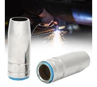 Bewinner 5pcs Conical Gas Nozzle 15mm for Binzel MB 25AK MIG MAG Welding Torch, Electroplating Copper Heat Resistant Replacements