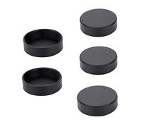Bewinner 5pcs Metal Rear Lens Caps, 25mm diameter C Mount Rear camera Lens Cover Cap for CCTV TV Lenses, Black(Black)