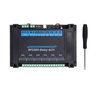 Bewinner 6 Channel RP2350 Relay Module, Double Core ARM Cortex M33 Hazard3 150MHz, with Optocoupler Isolation USB Type C, for Pi Pico Expansion Boards Industrial Power Supply