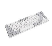 Bewinner 60% Wired Mechanical Gaming Keyboard, Compact 68 Keys Office Keyboard with RGB Backlight, Anti Ghosting, Hot Swappable Keypad for PC Laptop (Gray White Color Block)