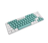 Bewinner 60% Wired Mechanical Gaming Keyboard, Compact 68 Keys Office Keyboard with RGB Backlight, Anti Ghosting, Hot Swappable Keypad for PC Laptop (White Green Color Block)
