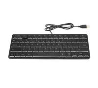 Bewinner 64 Keys Compact Desktop Keyboard, USB Wired Mechanical Gaming Keyboard, RGB Backlit 64 Keys Small Keyboard for PC Laptop (Black)