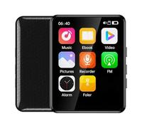Bewinner 64GB MP3 Player Bluetooth 5.0, 2.4 Inch Full Touchscreen, Portable Digital Music Player with HD Speaker, FM Radio, Video, Voice Recorder, Electric Book, Support Up to 128GB