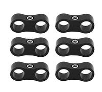 Bewinner 6AN Hose Separator Clamp, 10 Pack Aluminum Alloy Fuel Line