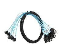 Bewinner 6Gbps SATA III Data Cable, 7pin Female Straight to Straight Angle Female Data Cable with Locking Latch, for SSD(0.5m / 1.6ft)