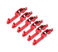 Bewinner 6Pcs Circuit Breaker Lockout Device, Grip Style with Serrated Jaws for Electrician Maintenance, PA Material for 12mm Handles, Industrial Use