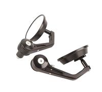 Bewinner 7/8" Universal Motorcycle Rear View Handle Bar End Mirrors, Chrome Round Motorbike Side Rearview Mirror, IP65 Swivel Head 360° Adjustable Pair for 22mm Handlebar