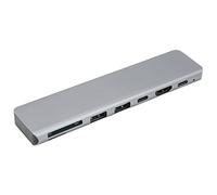 Bewinner 7 in 1 USB C Hub with 4K, PD 87W Fast Charging, USB 3.0 Card Reader, 5Gbps Data Transfer, Aluminum Alloy Multiport Adapter for Laptop PC