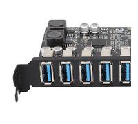 Bewinner 7 Port PCIE to USB 3.2 GEN1 Expansion Card, 5Gbps High Speed Transmission with Stable Power, PCI Express Front Card for 8/10/11,