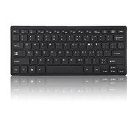 Bewinner 78-Key Wired Keyboard, USB Ultra Thin Arc Angle Design Keyboard for Desktop Computer Laptop PC, Mini Gaming Keyboard(Black)