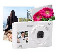 Bewinner 80MP 5K 18X Digital Zoom Camera, Dual Screen Selfie Camera with WiFi, Auto Focus Creative Filters Digital Cam for Photography