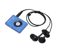 Bewinner 8GB MP3 Player for Swimming and Running, IPX8 Underwater Music Player, Multifunctional Clip MP3 with Headphone (Blue)
