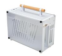 Bewinner 9.1L Mini ITX PC Gaming Case - Supports I5 13600K & RTX 4070 Ti, SFX PSU, 2x120mm Fans, Acrylic & Wood Enclosure, High Space Utilization