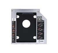 Bewinner 9.5mm Aluminum SATA HDD SSD Enclosure Hard Disk Drive Bay Caddy Optical DVD Adapter for Laptop 2.5-inch SATA hard drive, CD-ROM Universal 9.5mm Hard Drive Optical Bay Caddy
