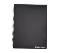Bewinner A4 Piano Sheet Music Folder with Hollow Marking Design, Expandable 4-Page Layout for 40 Sheets, Non-Reflective Water-Resistant Cover for Students & Band Performers