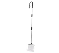 Bewinner Adjustable Cat Litter Shovel, 3 Sections Stainless Steel Non Stick Litter Scoop for Chicken Coop, Extendable Handle Push Lock Long Cat Scooper for Easy Cleaning, Heavy Duty