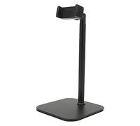 Bewinner Adjustable Height & Angle Phone Stand for Desk, Universal Desktop Cell Phone Holder with Clamp/Holder, 360° Rotatable & 45° Tilt, Compatible with Devices Up to 6.5 Inch