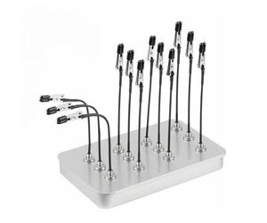 Bewinner Adjustable Magnet Helping Hands for Precision Work,for Soldering Station Model PCB Holder, Metal Steel Box Rubber Coated Jaw