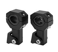 Bewinner Adjustable Motorcycle Spotlight Mounting Bracket 2 Pack, M5 Aperture 18mm-30mm Headlight Clamp Holder for Off Road ATV UTV Motocross, 360° Rotating Aluminum Spotlight Clamp with
