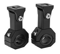 Bewinner Adjustable Motorcycle Spotlight Mounting Bracket 2 Pack, M5 Aperture 18mm-30mm Headlight Clamp Holder for Off Road ATV UTV Motocross, 360° Rotating Aluminum Spotlight Clamp with
