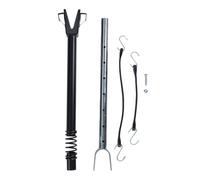 Bewinner Adjustable Transom Saver, Shock Absorbing Outboard Motor Support Bracket, Aluminum Alloy Boat Motor Stabilizer for Trailering Towing