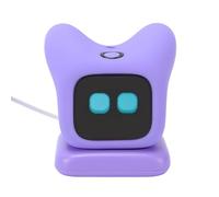 Bewinner AI Desk Robot Companion for Kids, Interactive Talking Robot Pet with Emotion Recognition, Language Learning, Magnetic Charging, Portable Educational Toy (Purple)