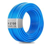 Bewinner Air Line Kit Strong and Long Lasting 10m/32.8ft PU Pipe for Air Compressor Fluid Transfer Tubing for General Industrial 8mm Blue