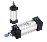 Bewinner Air Pneumatic Cylinder Double Acting Aluminum Alloy SC40x50 | 40mm, Action Type, Pneumatic Components, Easy To Use, Multi Use, Durable, Portable, Compact