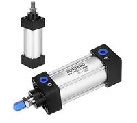 Bewinner Air Pneumatic Cylinder Double Acting Aluminum Alloy SC40x50 | 40mm, Action Type, Pneumatic Components, Easy To Use, Multi Use, Durable, Portable, Compact