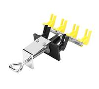 Bewinner Airbrush Holder Station Bracket Table Workbench Fixed Small Size 4 in 1, Airbrush Stand for Spraying Gun, Clamp on Table Durable Metal Plastic Desk Mount Holds 4 Airbrushes