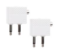 Bewinner Airplane Headphone Adapter, Dual 3.5mm Male to Single 3.5mm Female Airline Headset Converter for In Flight Entertainment, Compact Travel Accessory for Headphones (2pcs)
