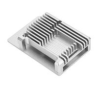 Bewinner Aluminum Alloy Case for 4 with DC5V Cooling Fan, Protective Enclosure for with Venting Fan, Ultra Quiet Heat Sink Case for 4B, Silver (Silver)