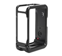 Bewinner Aluminum Alloy Metal Cage for OSMO Action 6 Camera Protective Frame with Cold Shoe Mount, 1/4 Inch Thread, Universal Base, Side Access for Charging and Memory Card