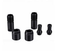 Bewinner Angle Grinder to Die Grinder Adapter M10 Thread 3mm 6mm Collect Chuck Conversion Kit, 2 Pcs Zero Swing Accuracy High Strength Carbon Steel Tool Drill Bit Set for Carving