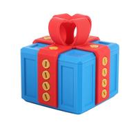 Bewinner Annoying Present Box with Screws, 3D Printed Novelty Prank Gift Box with Screwdriver, Funny Puzzle Storage Container for Toys, Holiday Decorations, Birthday (Blue Red)