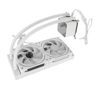 Bewinner ARGB Liquid CPU Cooler with 2.2 Inch LCD Display, Close Loop AIO CPU Water Cooler 240mm Radiator, PWM Dual Fan, Sync RGB Lighting Fit for LGA1700 AM5 AM4 (White)