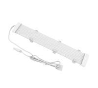Bewinner ARGB Silicone Neon Light, Strip PSU Cable Extension Kit, 3 Pin Sync Addressable RGB Lighting for Motherboard GPU PC Build Aura Sync Mystic Light White Flexible 550mm (X8 Flat Supports