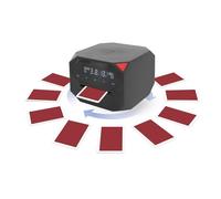 Bewinner Automatic Card Shuffler and Dealer 2 in 1, Automatic Card Dealer Machine, 360 Rotating 2 Decks Card Shuffler, for Board Games and Poker Games (Black)